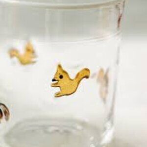 Anthropologie Icon Glass  - Squirrel